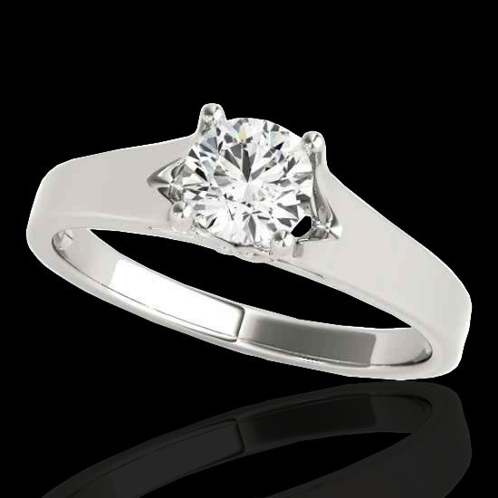 Genuine 1.0 CTW Certified G-I Genuine Diamond Solitaire: 35155-REF#91T5X Retail Replacement Value: $4650.00 DESCRIPTION OF ARTICLE: One 10K karat White gold Ring measuring approx. Uniform, weighing in total approx. 4.3 grams. The Jewelry is stamped 10K, Mai