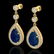 Genuine 6.0 CTW Sapphire & Micro Pave Diamond Certified