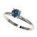 Genuine 0.55 CTW Certified Intense Blue Genuine Diamond