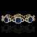 Genuine 25 CTW Sapphire & Micro Pave Diamond Certified