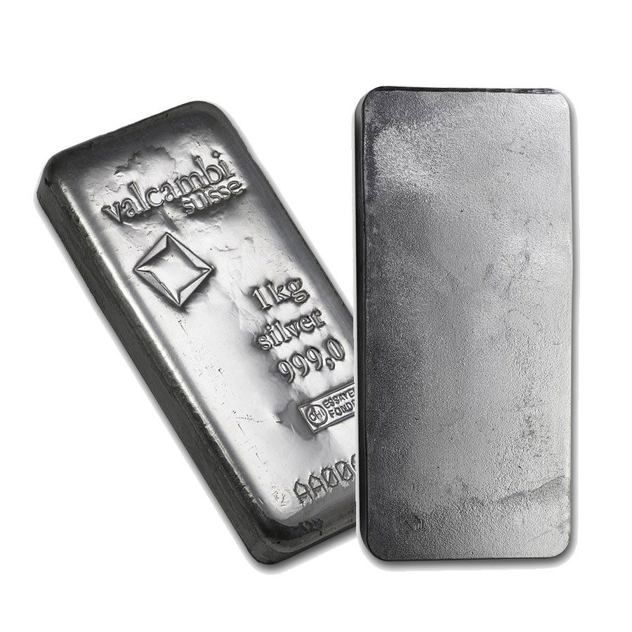 One piece 1 kilo 0.999 Fine Silver Bar Valcambi with: 86730-One piece 1 kilo 0.999 Fine Silver Bar Valcambi with Assay - REF#86730