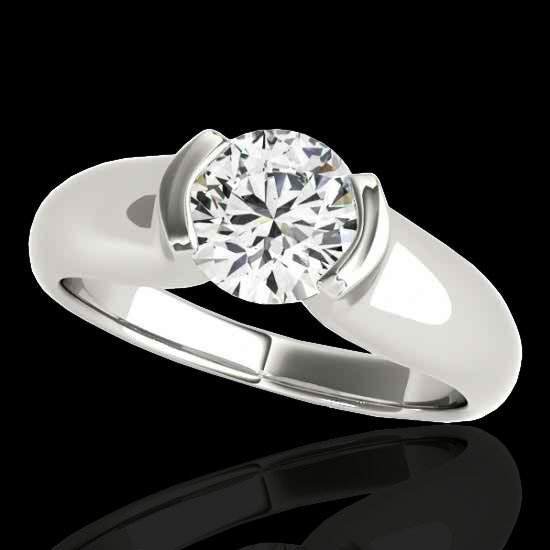 Genuine 1.0 CTW Certified G-I Genuine Diamond Solitaire: 35173-REF#106T7X Retail Replacement Value: $4800.00 DESCRIPTION OF ARTICLE: One 10K karat White gold Ring measuring approx. Uniform, weighing in total approx. 7.4 grams. The Jewelry is stamped 10K, Ma