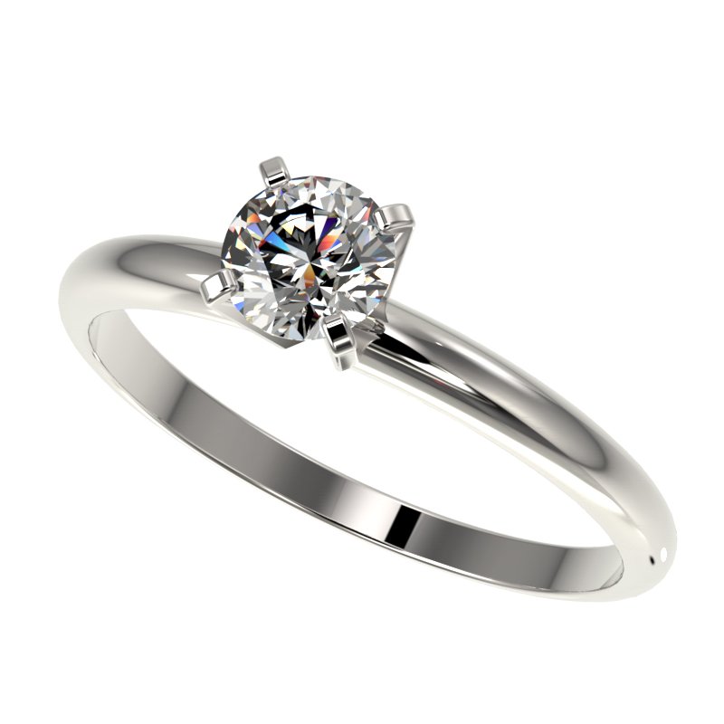 0.50 CTW Certified H-I Quality Diamond Solitaire: 32855-REF#37X8A ---- 0.50 CTW Certified H-I Quality Diamond Solitaire Engagement Ring Gold Retail Replacement Value: $1600.00 DESCRIPTION OF ARTICLE: One 10K karat White gold Ring measuring approx. Un