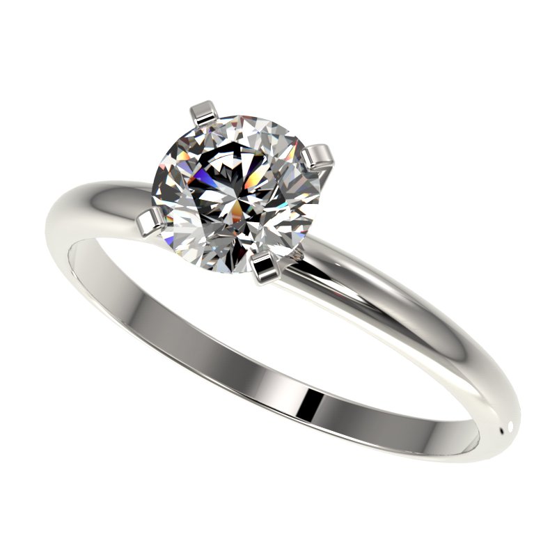 1.0 CTW Certified H-I Quality Diamond Solitaire: 32884-REF#80F2M ---- 1.0 CTW Certified H-I Quality Diamond Solitaire Engagement Ring Gold Retail Replacement Value: $3350.00 DESCRIPTION OF ARTICLE: One 10K karat White gold Ring measuring approx. Uni