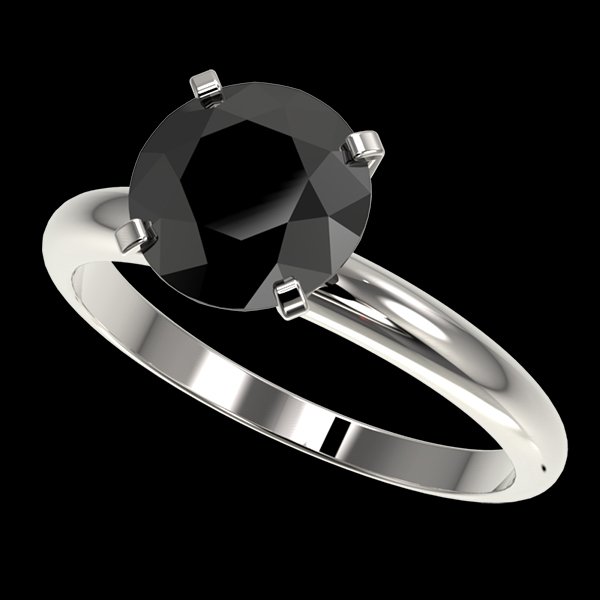 2.50 CTW Fancy Black Diamond Bridal Solitaire Engagment: 32945-REF#-63R3Z -- -- 2.50 CTW Fancy Black Vs Diamond Bridal Solitaire Engagment Ring Gold -- -- GEMMARI Designer Brand Luxury Jewelry, made in the USA -- GEMMARI Retail Price: $3,800 -- Perfect fact