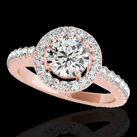 1.65 CTW Diamond Bridal Solitaire Halo Ring Gold: 33473-REF#-180T2V -- -- 1.65 CTW G-Si Certified Diamond Bridal Solitaire Halo Ring Gold -- -- GEMMARI Designer Brand Luxury Jewelry, made in the USA -- GEMMARI Retail Price: $9,900 -- Perfect factory 