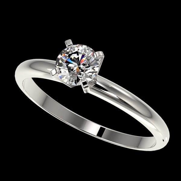 .54 CTW Quality Diamond Solitaire Engagment Ring Gold: 36372-REF#-54T2V -- -- .54 CTW Certified G-Si Quality Diamond Solitaire Engagment Ring Gold -- -- GEMMARI Designer Brand Luxury Jewelry, made in the USA -- GEMMARI Retail Price: $3,000 -- Perfect fact