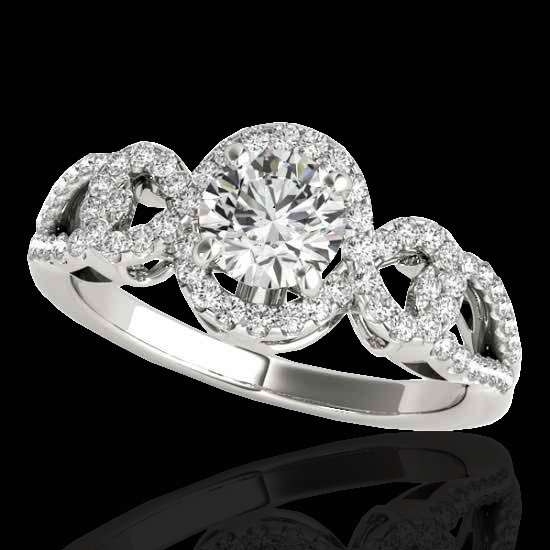 1.38 CTW G-SI Certified Diamond Bridal Solitaire Halo: 33918-REF-174F5X ---- 1.38 CTW G-Si Certified Diamond Bridal Solitaire Halo Ring Gold Manufacturer's Suggested Retail Price: $8650.00 GEMMARI Designer Brand Luxury Jewelry, made in the USA GEMMARI Ret