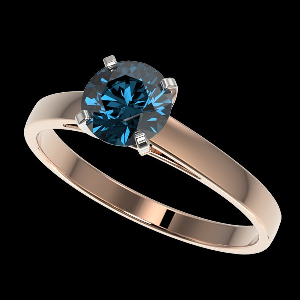 1.05 CTW Certified Intense Blue Si Diamond Solitaire: 36519-REF-134F2X ---- 1.05 CTW Certified Intense Blue Si Diamond Solitaire Engagment Ring Gold Manufacturer's Suggested Retail Price: $6650.00 GEMMARI Designer Brand Luxury Jewelry, made in the USA GE