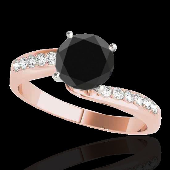 1.15 CTW Certified Vs Black Diamond Bypass Solitaire: 35067-REF-49R6N ---- 1.15 CTW Certified Vs Black Diamond Bypass Solitaire Ring Gold Manufacturer's Suggested Retail Price: $2450.00 GEMMARI Designer Brand Luxury Jewelry, made in the USA GEMMARI Retai