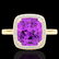 2.75 CTW Amethyst & Micro Pave VS/SI Diamond Halo