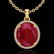 12 CTW Ruby & Micro Pave VS/SI Diamond Certified Halo