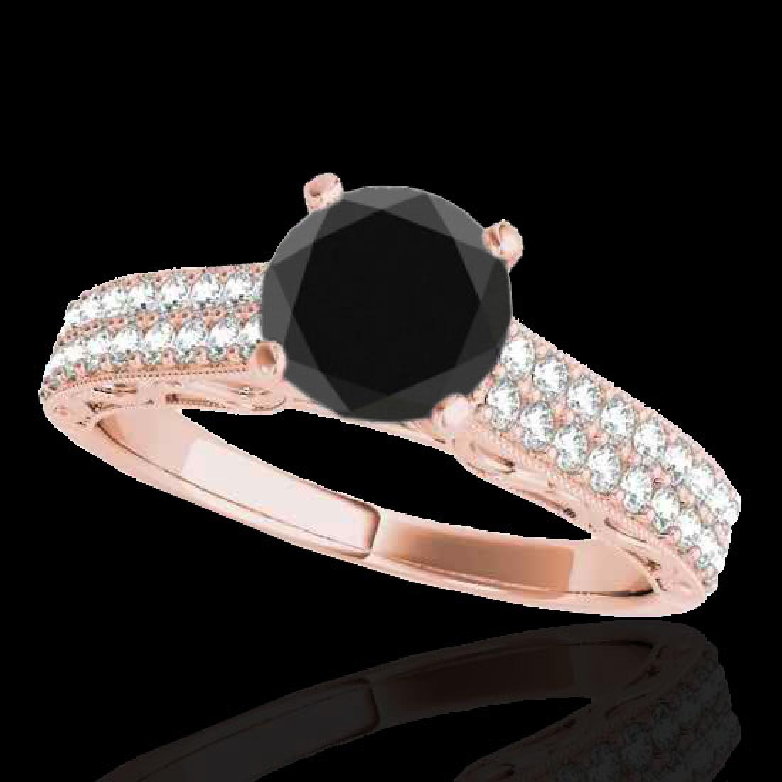 1.91 CTW Certified Vs Black Diamond Solitaire Antique: 34706-REF-80M4R ---- 1.91 CTW Certified Vs Black Diamond Solitaire Antique Ring Gold Manufacturer's Suggested Retail Price: $4000.00 GEMMARI Designer Brand Luxury Jewelry, made in the USA GEMMARI Reta