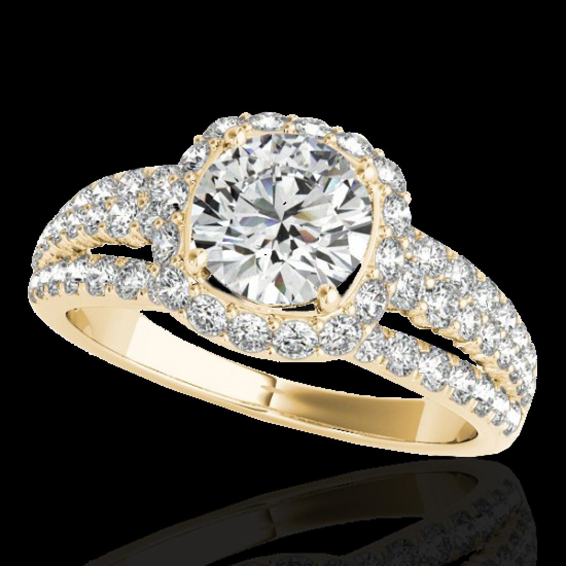 2 CTW G-Si Certified Diamond Bridal Solitaire Halo Ring: 34000-REF-180M2R ---- 2 CTW G-Si Certified Diamond Bridal Solitaire Halo Ring Gold Manufacturer's Suggested Retail Price: $8900.00 GEMMARI Designer Brand Luxury Jewelry, made in the USA GEMMARI Retail