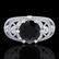 2 CTW Fancy Black Diamond Solitaire Engagment Art Deco - 2