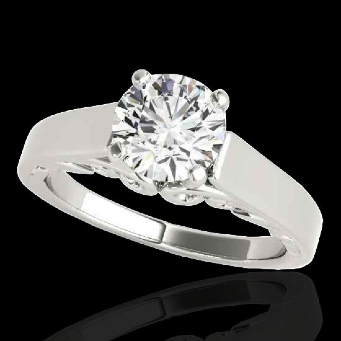 1.25 CTW G-Si Certified Diamond Solitaire Bridal Ring: 35146-REF-180R2N ---- 1.25 CTW G-Si Certified Diamond Solitaire Bridal Ring Gold Manufacturer's Suggested Retail Price: $8900.00 GEMMARI Designer Brand Luxury Jewelry, made in the USA GEMMARI Retail P