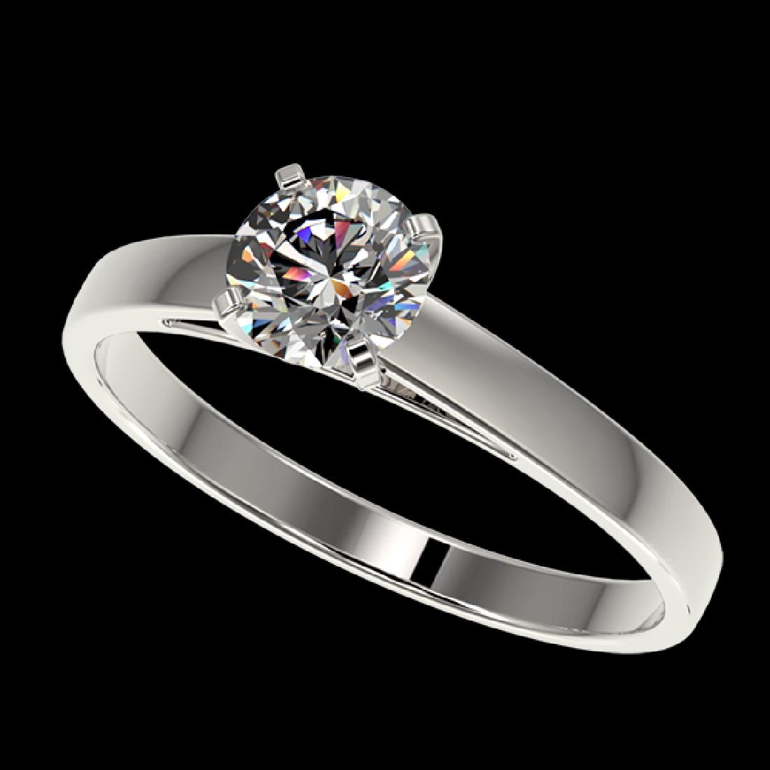 0.75 CTW Certified G-Si Quality Diamond Solitaire: 32971-REF-71W8M ---- 0.75 CTW Certified G-Si Quality Diamond Solitaire Engagment Ring Gold Manufacturer's Suggested Retail Price: $3550.00 GEMMARI Designer Brand Luxury Jewelry, made in the USA GEMMAR