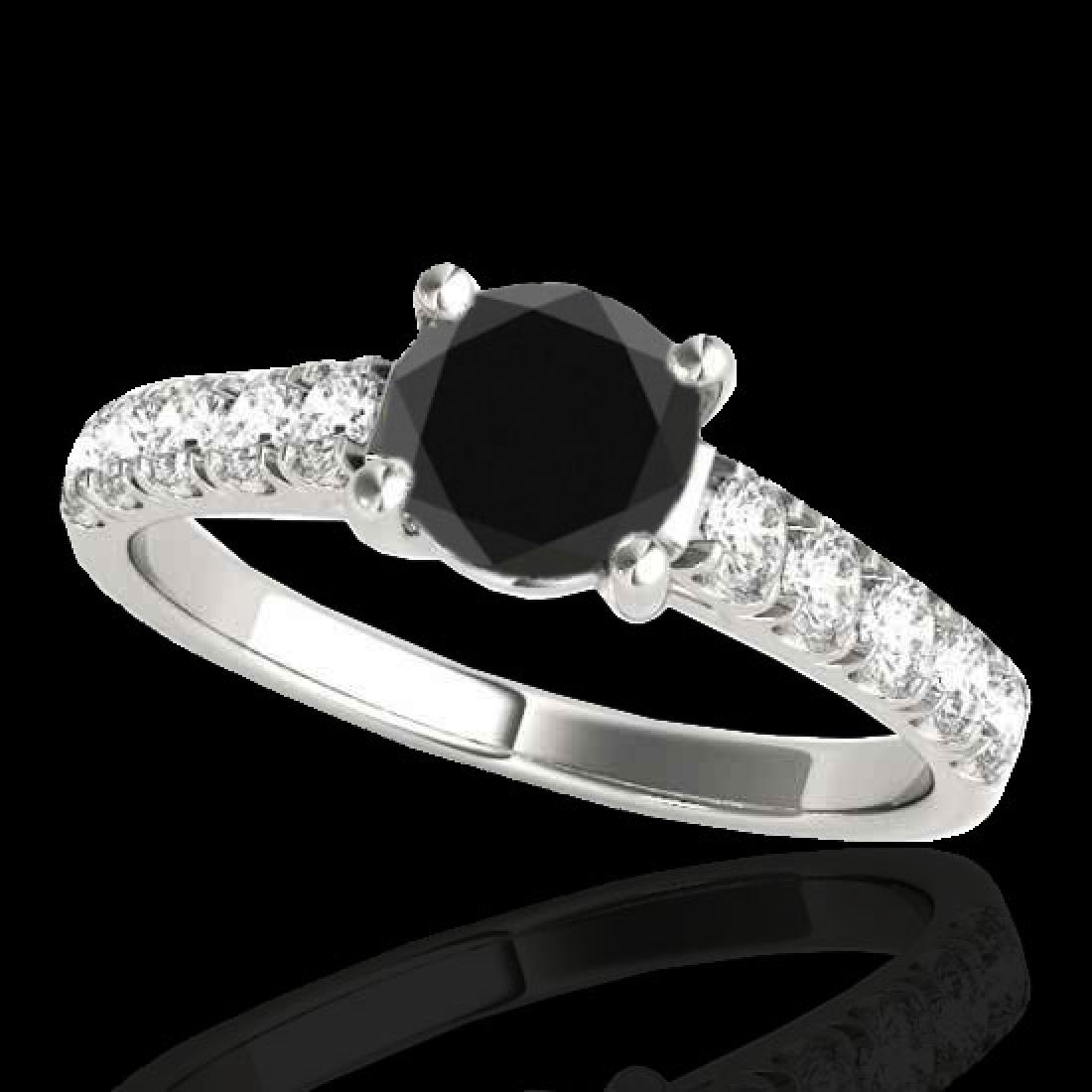 1.55 CTW Certified Vs Black Diamond Bridal Solitaire: 35492-REF-58H4Z ---- 1.55 CTW Certified Vs Black Diamond Bridal Solitaire Ring Gold Manufacturer's Suggested Retail Price: $2900.00 GEMMARI Designer Brand Luxury Jewelry, made in the USA GEMMARI Retai