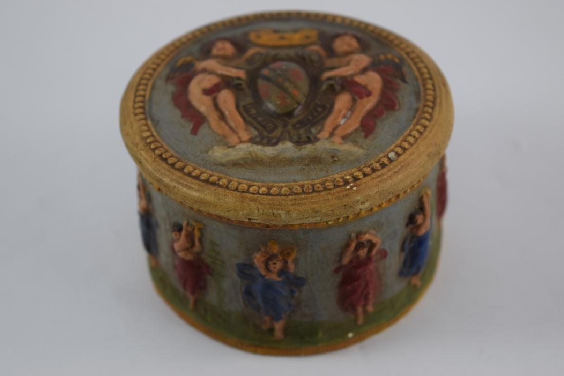 ANTIQUE 1890 HAND PAINTED VICTORIAN JEWELRY BOX (1 of 11)