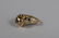 14K GOLD SAPPHIRE RUBY PANTHER HEAD RING - 10