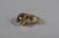 14K GOLD SAPPHIRE RUBY PANTHER HEAD RING - 11