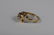 14K GOLD SAPPHIRE RUBY PANTHER HEAD RING - 9