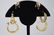 3 PAIR 14K 18K GOLD EARRINGS EMERALDS SAPPHIRES+