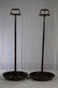 PAIR JAPANESE TALL COPPER SHOKUDAI CANDLE STANDS