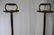 PAIR JAPANESE TALL COPPER SHOKUDAI CANDLE STANDS - 5