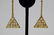 14K GOLD BLUE TOPAZ TRIANGLE DANGLE EARRINGS - 3