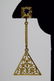 14K GOLD BLUE TOPAZ TRIANGLE DANGLE EARRINGS - 4