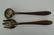 RARE MEXICO STERLING SILVER & WOOD SALAD SERVERS - 3