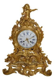 18/19TH C. ROBERT ROBIN & VINCENTI ORMOLU CLOCK