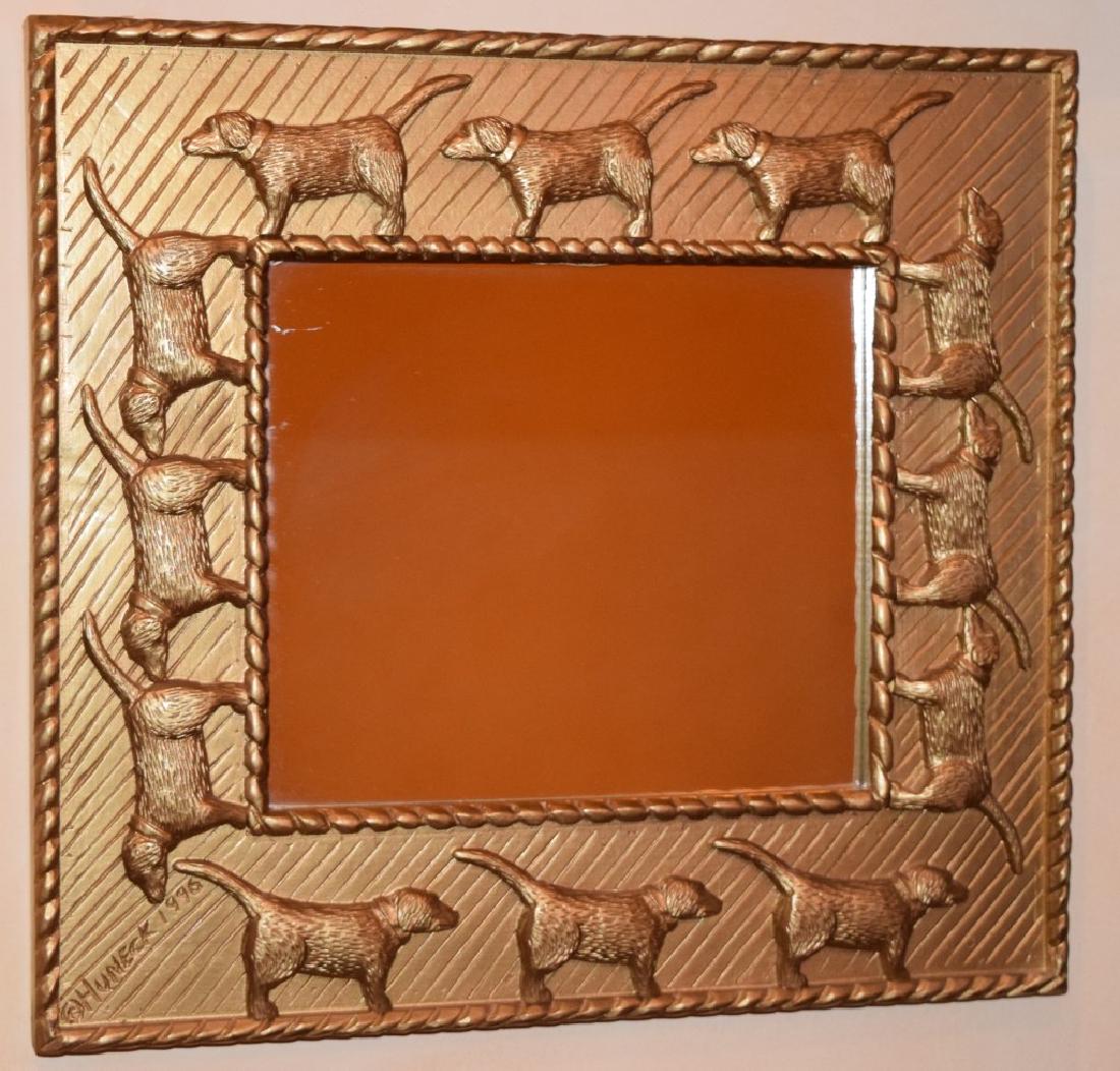 STEPHEN HUNECK DESIGN DOG GILT MIRROR (1 of 10)