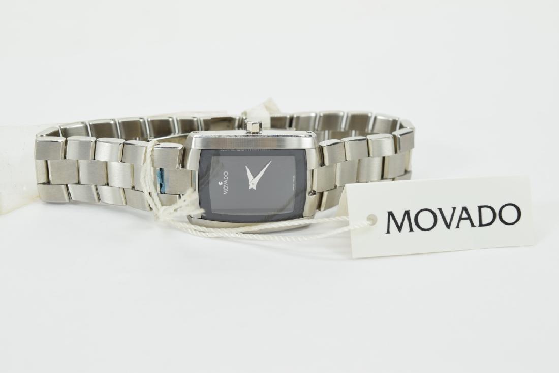 NEW STAINLESS STEEL MOVADO WATCH IN BOX (1 of 18)