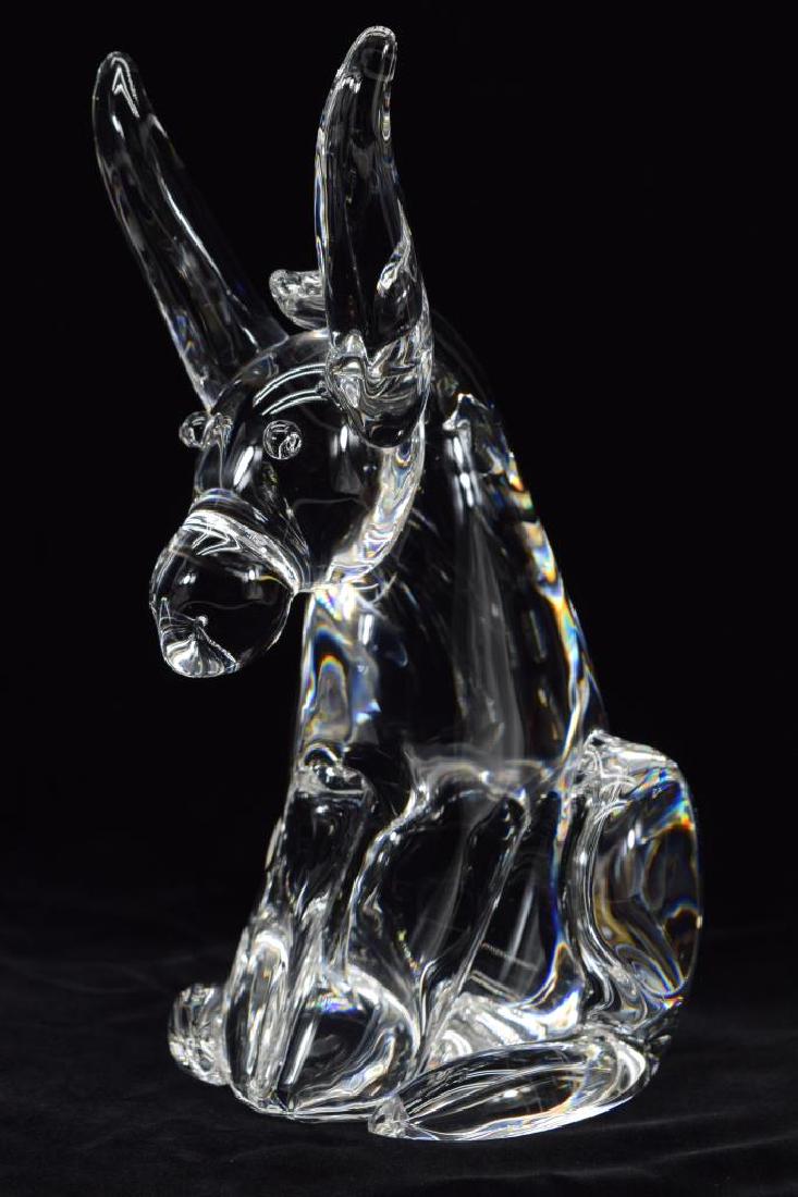 STEUBEN ART GLASS DONKEY FIGURE SCULPTURE (1 of 17)