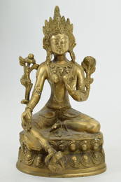 19TH C. AVALOKITESHVARA TIBETAN BRONZE