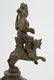18TH C. BRONZE KRISHNA RIDING ON LION W/ SWORD - 11