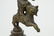 18TH C. BRONZE KRISHNA RIDING ON LION W/ SWORD - 4