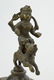 18TH C. BRONZE KRISHNA RIDING ON LION W/ SWORD - 6