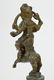 18TH C. BRONZE KRISHNA RIDING ON LION W/ SWORD - 9
