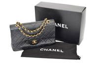 CHANEL 2.55 CLASSIC DOUBLE FLAP BLACK BAG PURSE