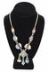 STERLING SILVER PYRAMID DICHROIC GLASS NECKLACE - 12