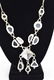 STERLING SILVER PYRAMID DICHROIC GLASS NECKLACE - 15