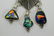 STERLING SILVER PYRAMID DICHROIC GLASS NECKLACE - 16