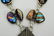 STERLING SILVER PYRAMID DICHROIC GLASS NECKLACE - 18