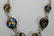STERLING SILVER PYRAMID DICHROIC GLASS NECKLACE - 19