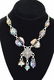 STERLING SILVER PYRAMID DICHROIC GLASS NECKLACE - 3