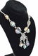 STERLING SILVER PYRAMID DICHROIC GLASS NECKLACE - 4