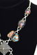 STERLING SILVER PYRAMID DICHROIC GLASS NECKLACE - 8